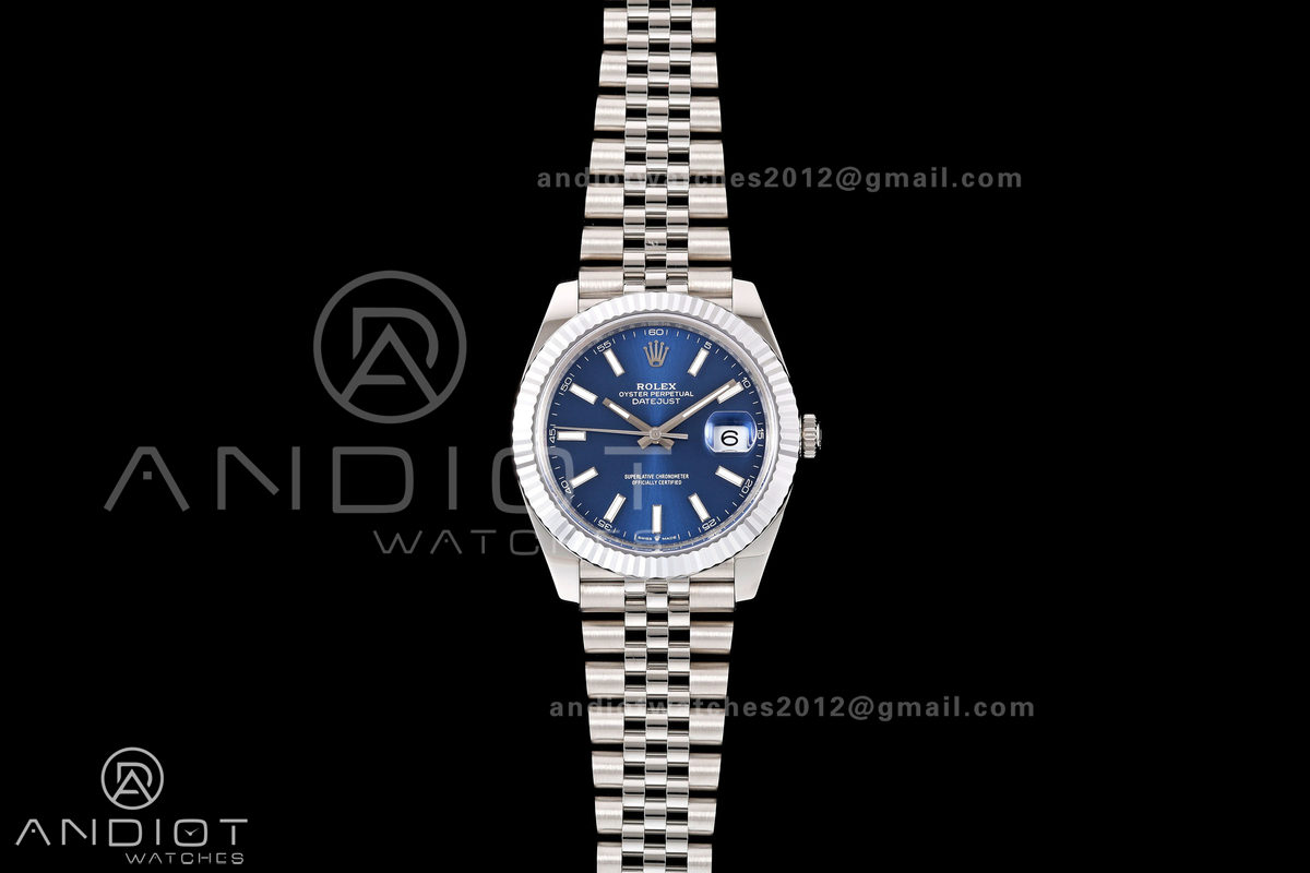 DateJust 41 126334 904L SS MZF 1:1 Best Edition Blue Dial on Jubilee Bracelet JH3235